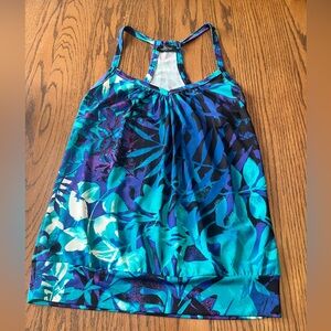 Eclipse Blue and Purple Patterned Tank Top